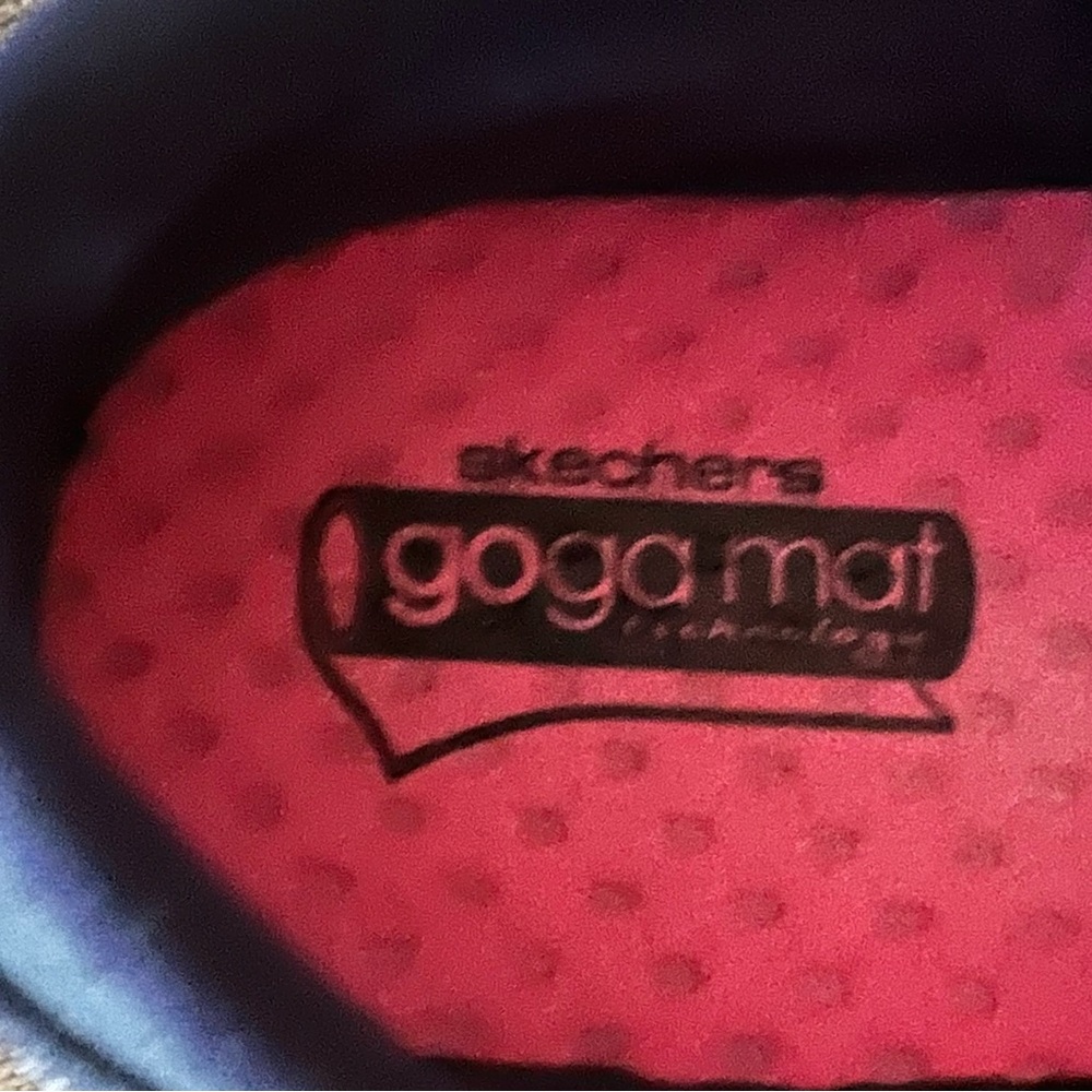 Skechers Go Flex Walk Gray Goga Mat Shoes - Picture 6 of 8